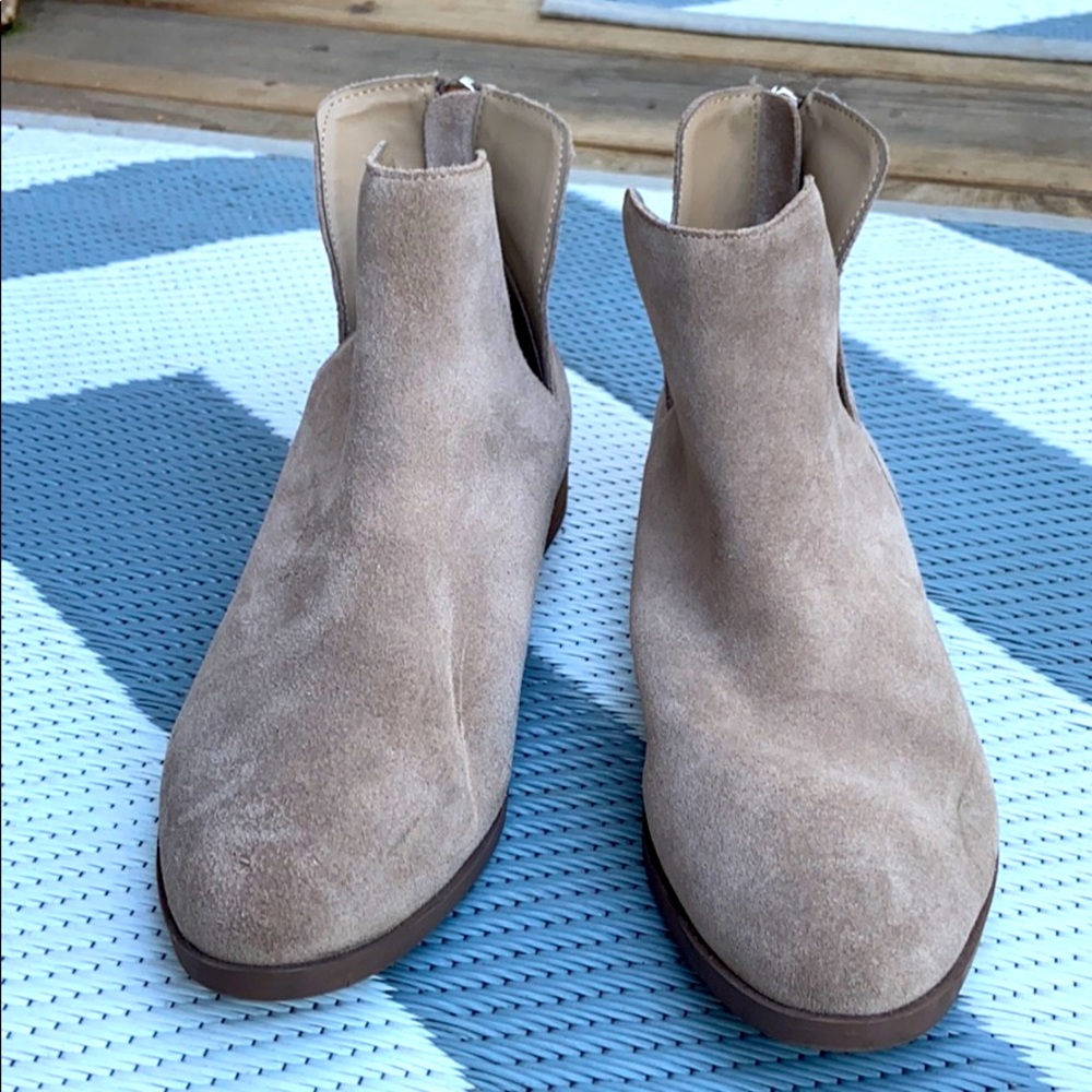 Suede booties